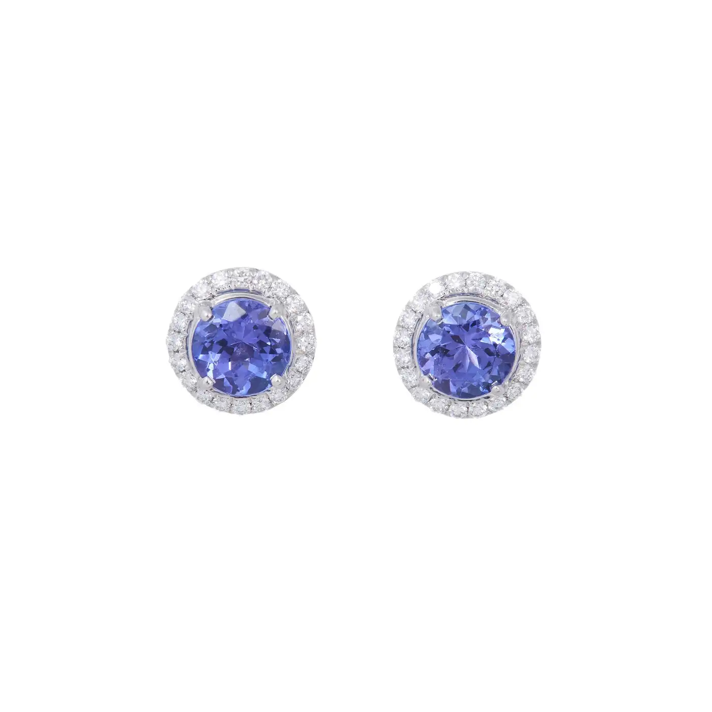 Soleste Platinum Diamond and Tanzanite Earrings Tiffany & Co. - Image 3