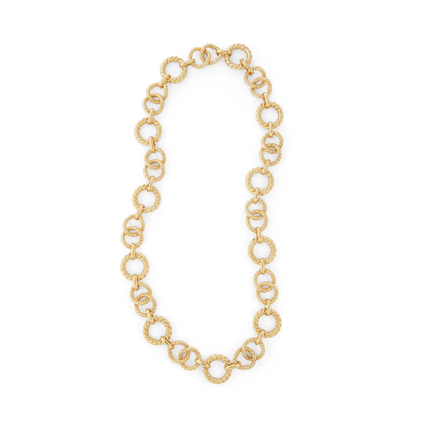 Tiffany & Co. Gold Rope Link Necklace - Image 2