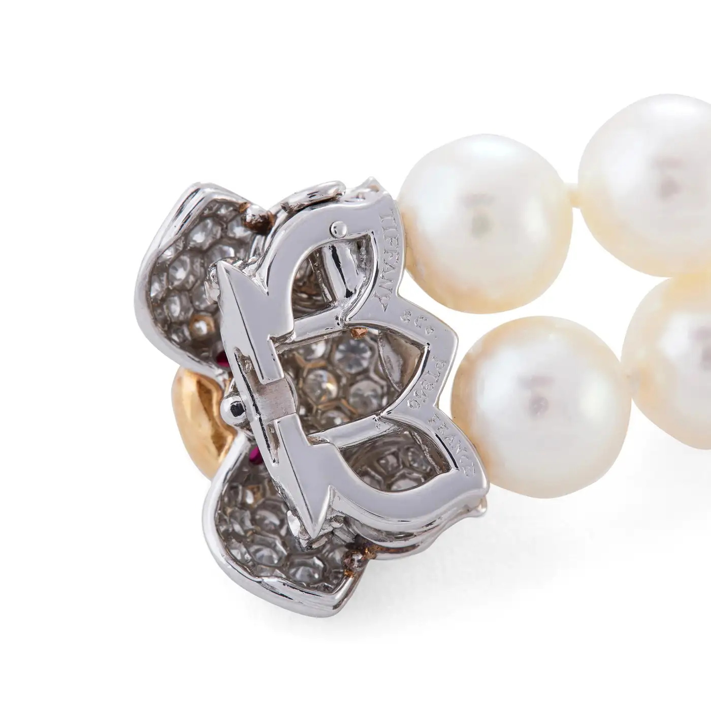 Tiffany & Co. Ruby Pearl and Diamond Bracelet - Image 6