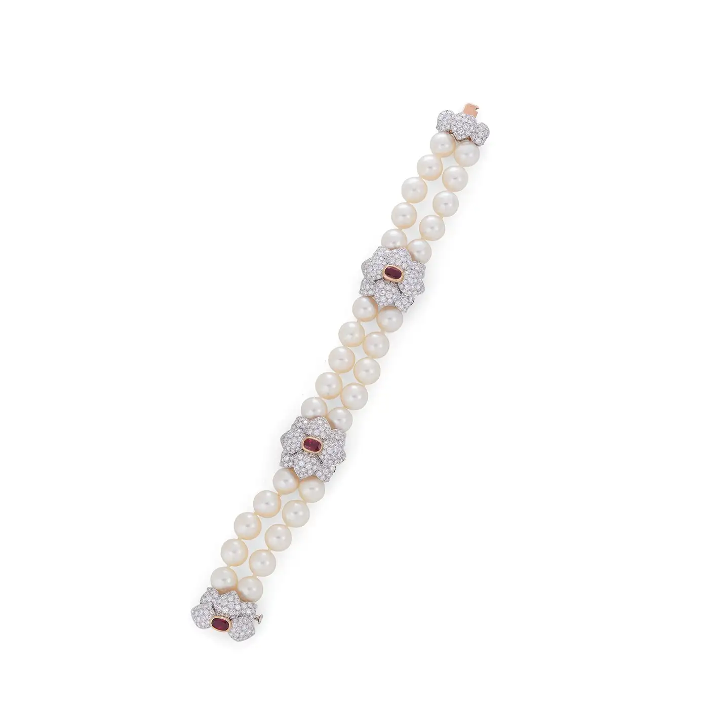 Tiffany & Co. Ruby Pearl and Diamond Bracelet - Image 3