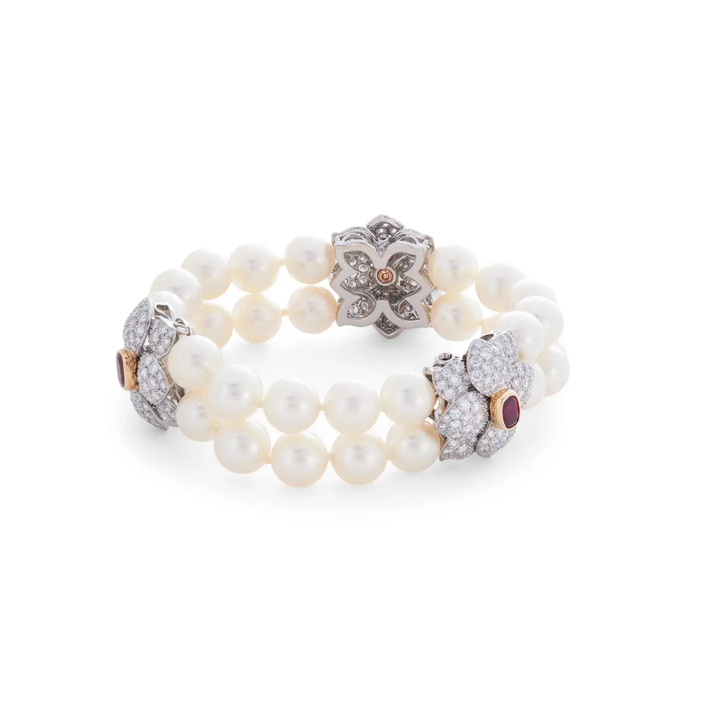 Tiffany & Co. Ruby Pearl and Diamond Bracelet - Image 2